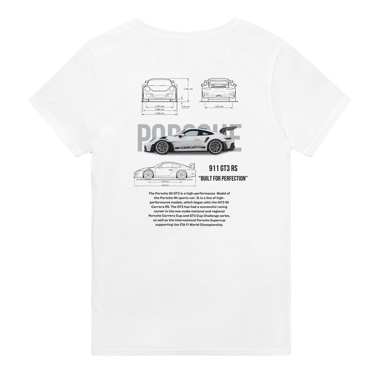 Size L Kids GT3 RS T-shirt (White)